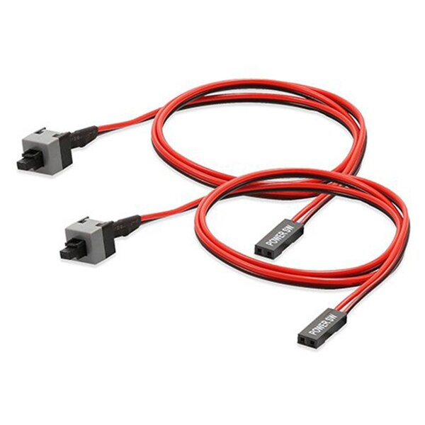 2 Pakiet 2 Szpilka SW moc PC kabel wł./wył. Przełącznik komputerowy ATX przewód 45cm
