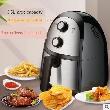 Air Deep-Fried Pot Smart Kitchen Sootless Chips Machine Deep Frying Pan Deep-Fried Pot