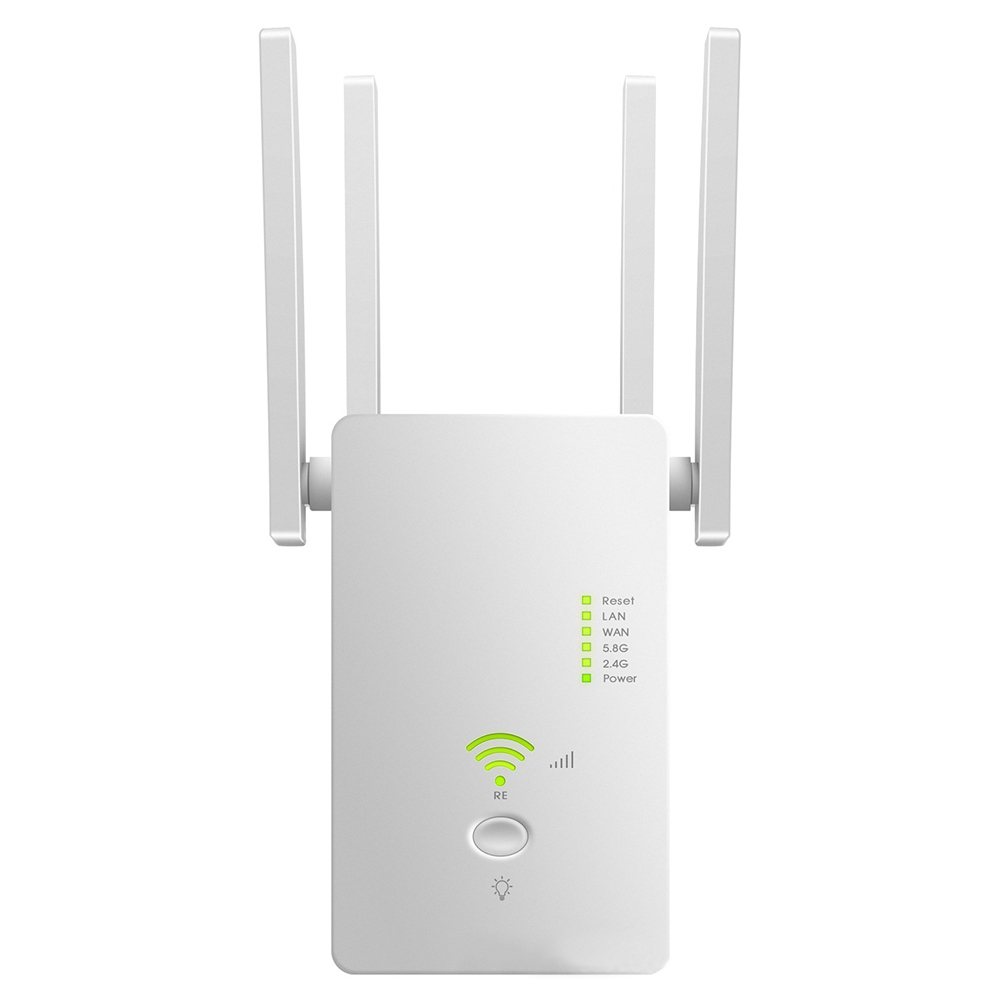 1200Mbps Signal Booster Palette Verlängerung 2,4 GHz 5GHz Mit Antenne voll Abdeckung Router Dual Band WIFI Verstärker Clever ABS Verstärker