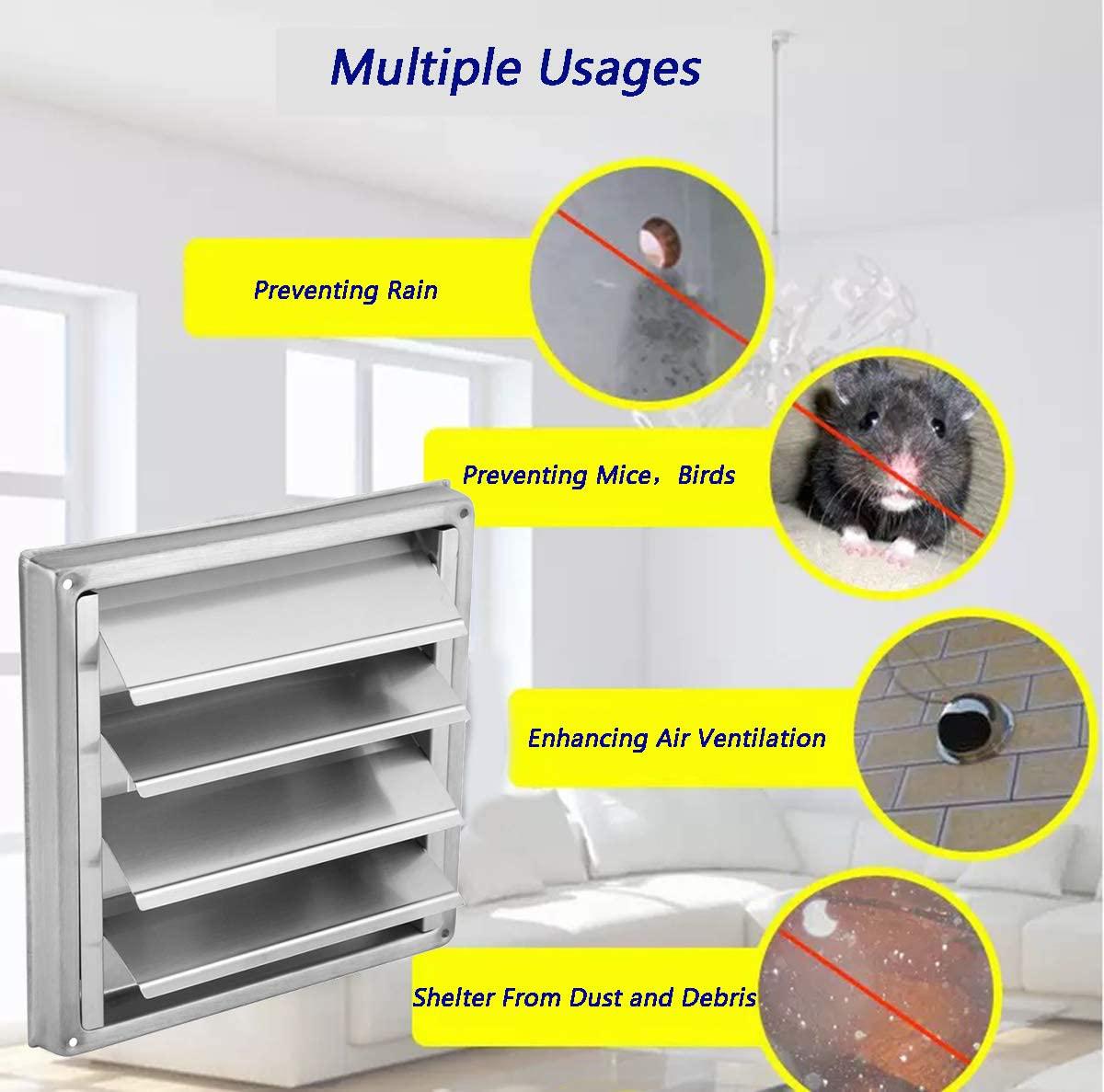 100mm Air Vent Duct Grill Wall Air Vent Exhaust Cover Outlet Tumble Dryer Vent Pipes Hoses Bathroom Vents For The Modern Home