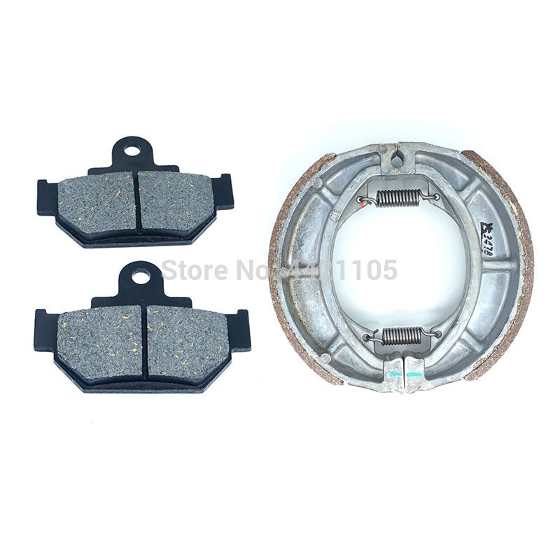 Pastillas de freno delantero y juego de zapatas de freno trasero para Suzuki Marauder GZ125 GZ250, VL125, LC250,