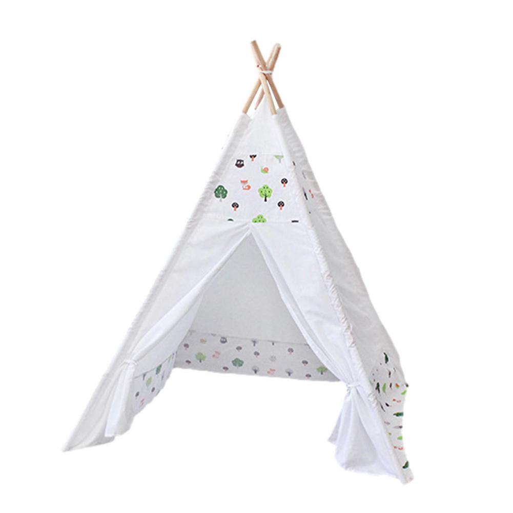 Kinderen Teepee Play Tent Opvouwbare Canvas Playhouse Tent Kinderen Tipi Driehoek Teepee Tent Voor Kids Play Game House Tenten: C