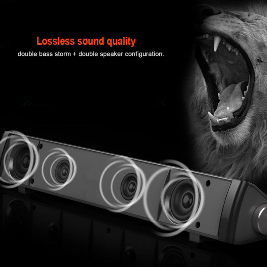 USB Powe Portable Wireless Column Soundbar Bluetooth Speaker Powerful 3D Music Sound bar Home Theater Aux 3.5mm For TV PC
