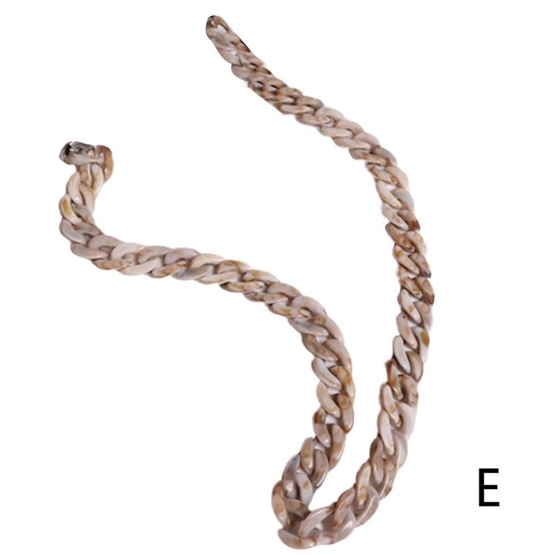 Vintage leopard anti-halk akryl solglasögon kedja dam herr glasögon kedjor läsglasögon kedja glasögon korthållare lanyard: 16