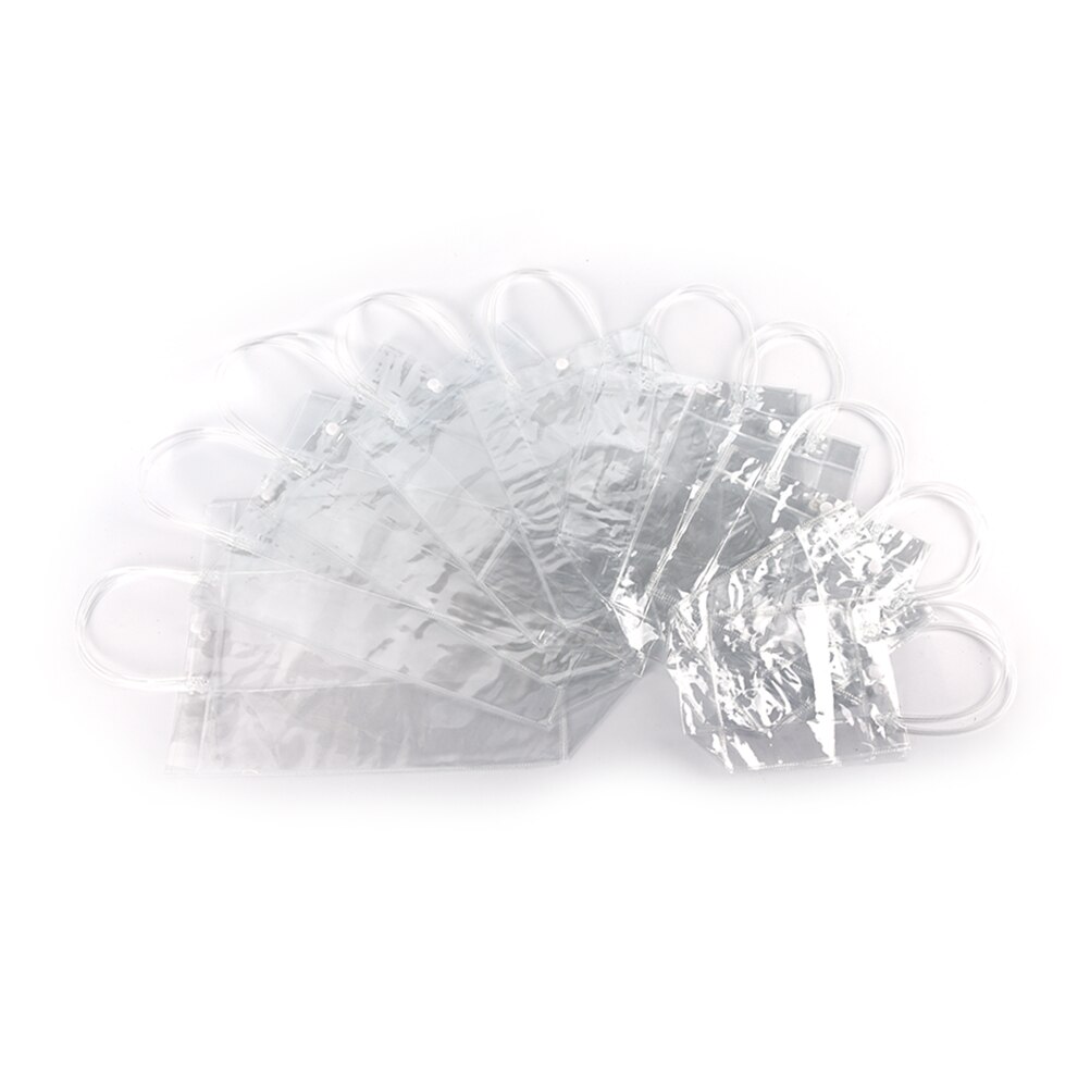 Waterproof Plastic PVC Travel Cosmetic Bag Makeup Bags Portable10 Sizes Clear Transparent