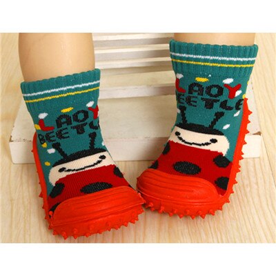Chaussettes en caoutchouc antidérapantes pour enfants, chaussettes souples pour -né, filles et garçons,: 6