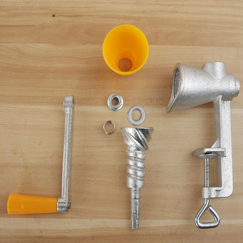 Cast Iron Hand Grinder Manual Poppy Seed Mill Spice Grinder Small Grain Mill With Plastic Hopper