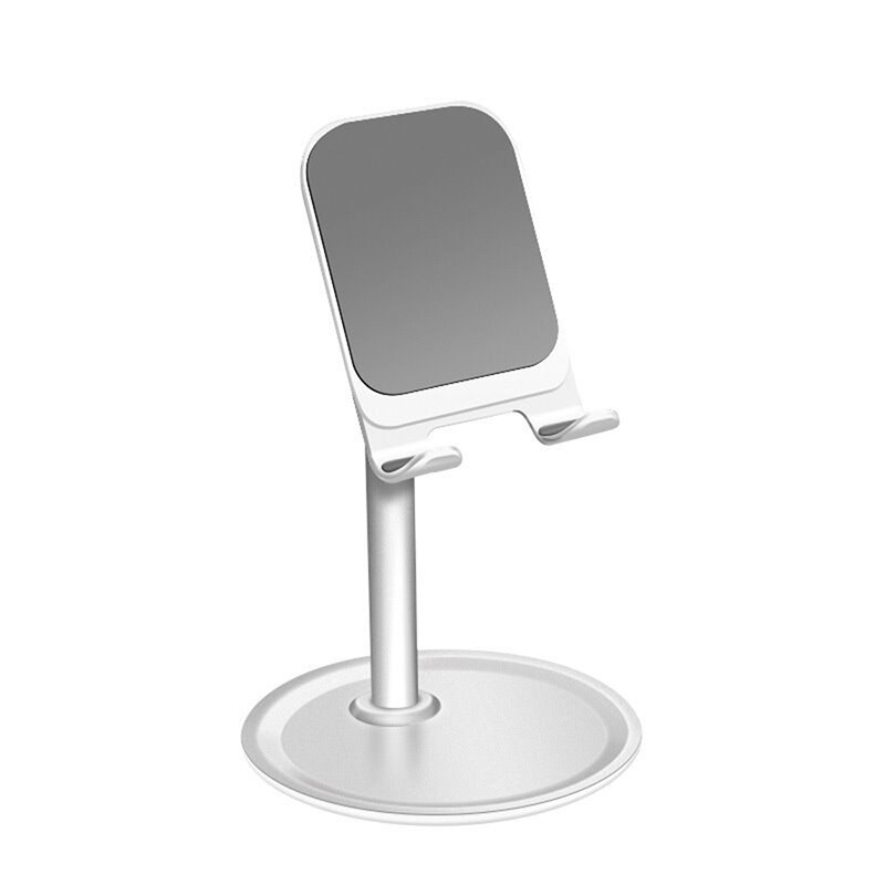 Justerbar bordholder til tablet iphone aluminium metal tablet holder til ipad pro mini samsung uchwyt na tablet: Standard-sølv