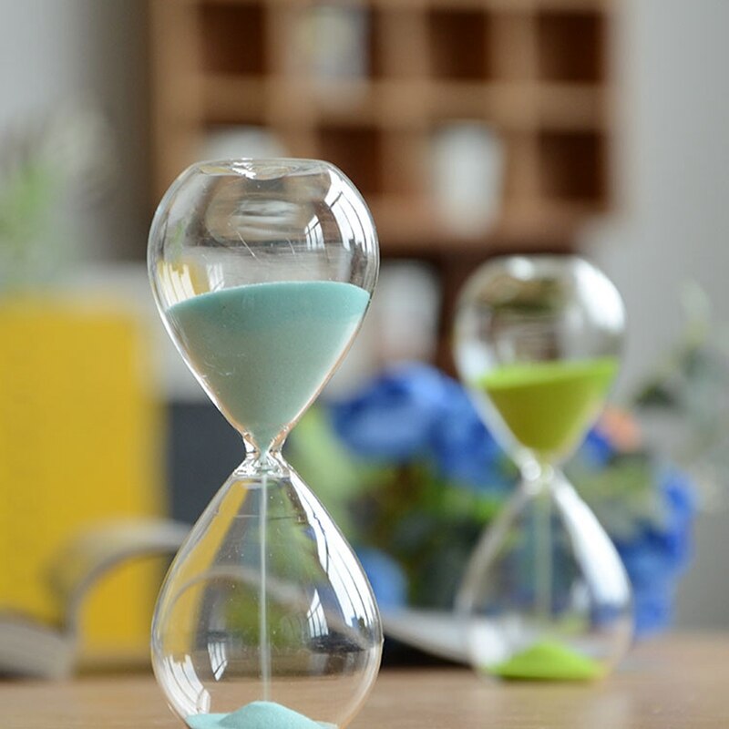 Reloj de arena de 5 minutos, contador de tiempo de arena, temporizador de cuenta, , decoración del hogar, Color aleatorio