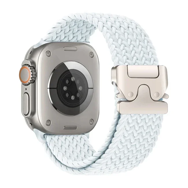 Correa trenzada Solo Loop para Apple watch Band 46mm 44mm 45mm 42mm 40mm 41mm Ultra 2 49mm Correa iwatch Series 10 9 8 7 6 SE 5 4
