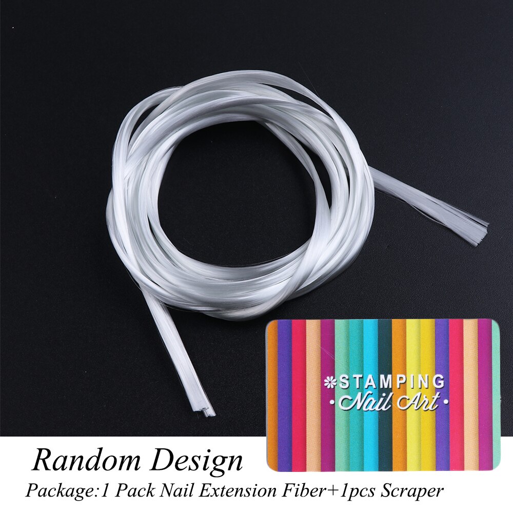 1 pack fibernaglar glasfiber för nagelförlängning akrylspetsar formglas för naglar sidenförlängning bygga nagelsalongsverktyg  ji952
