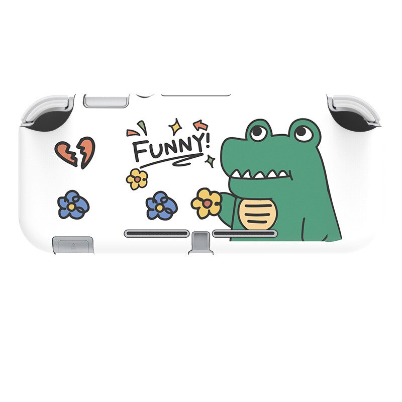 Cute Cartoon Switch Protective Shell TPU Hard Cover Shell NS Lite Anti-fall Painted Sleeve Case For Nintendo Switch Accessories: 1 Switch Lite