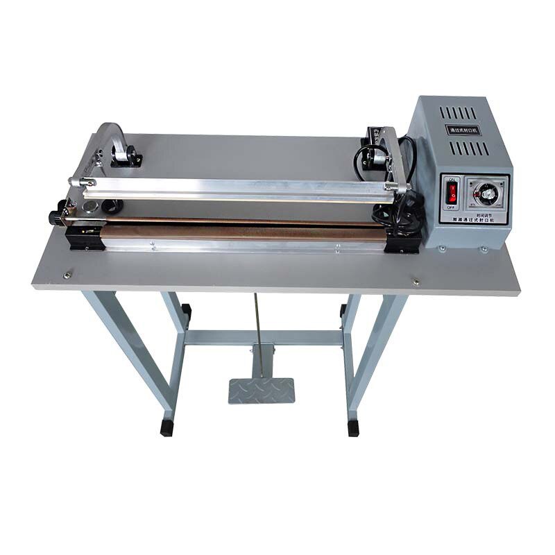 SF-400 Foot Pedal Impulse Plastic Bags Sealer Heat Package Sealing Machine Shrinking Equipment Economic Packaging Tool 110/220V