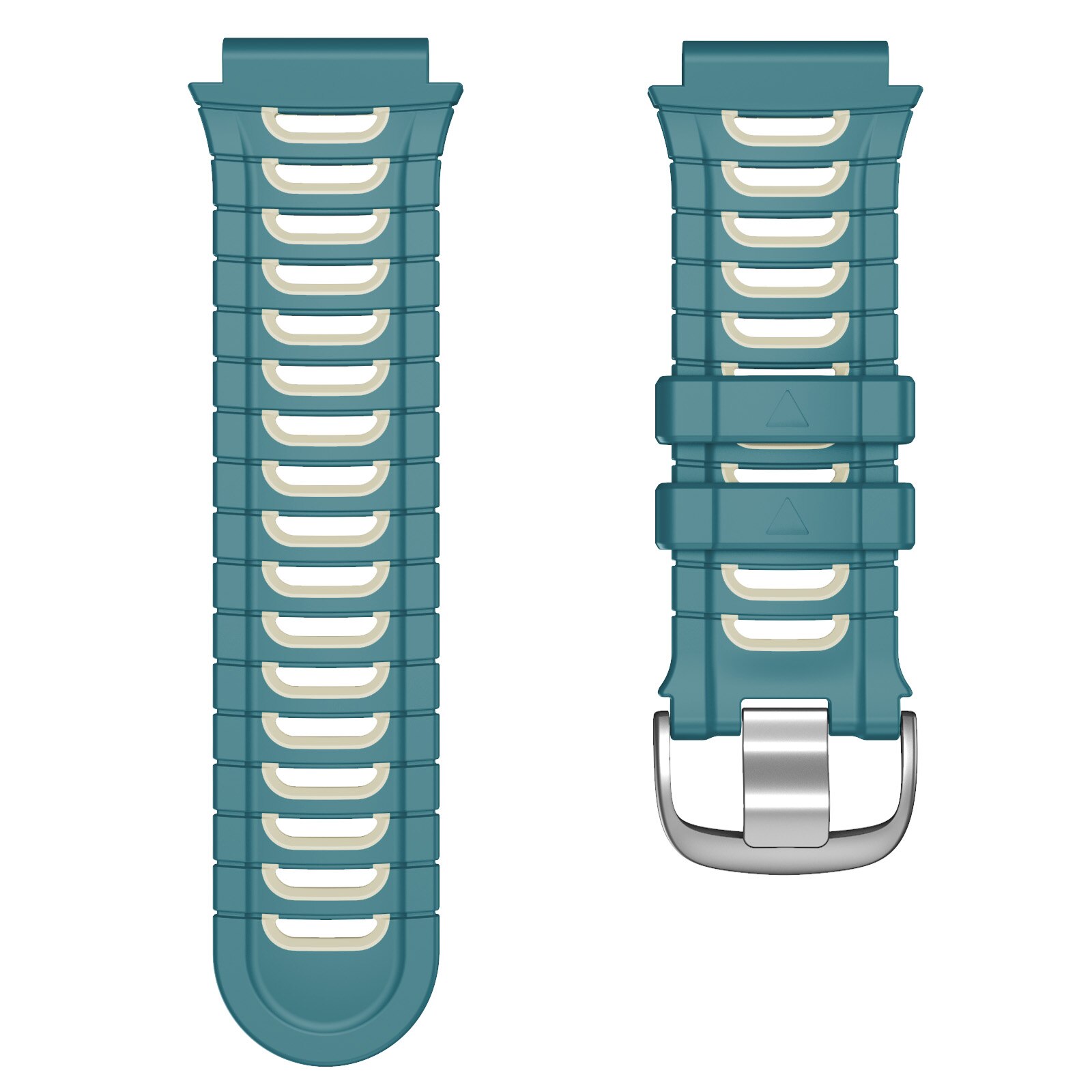 ANBEST banda de reloj de silicona para Garmin Forerunner 920XT de reemplazo de pulsera para reloj deportivo: Blue-Green White