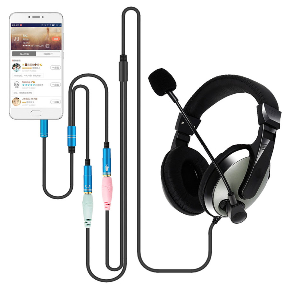 Câble séparateur Audio 2 en 1 3.5mm pour prise d'ordinateur 3.5mm 1 mâle à 2 femelle, séparateur en Y, câble AUX, adaptateur séparateur de casque