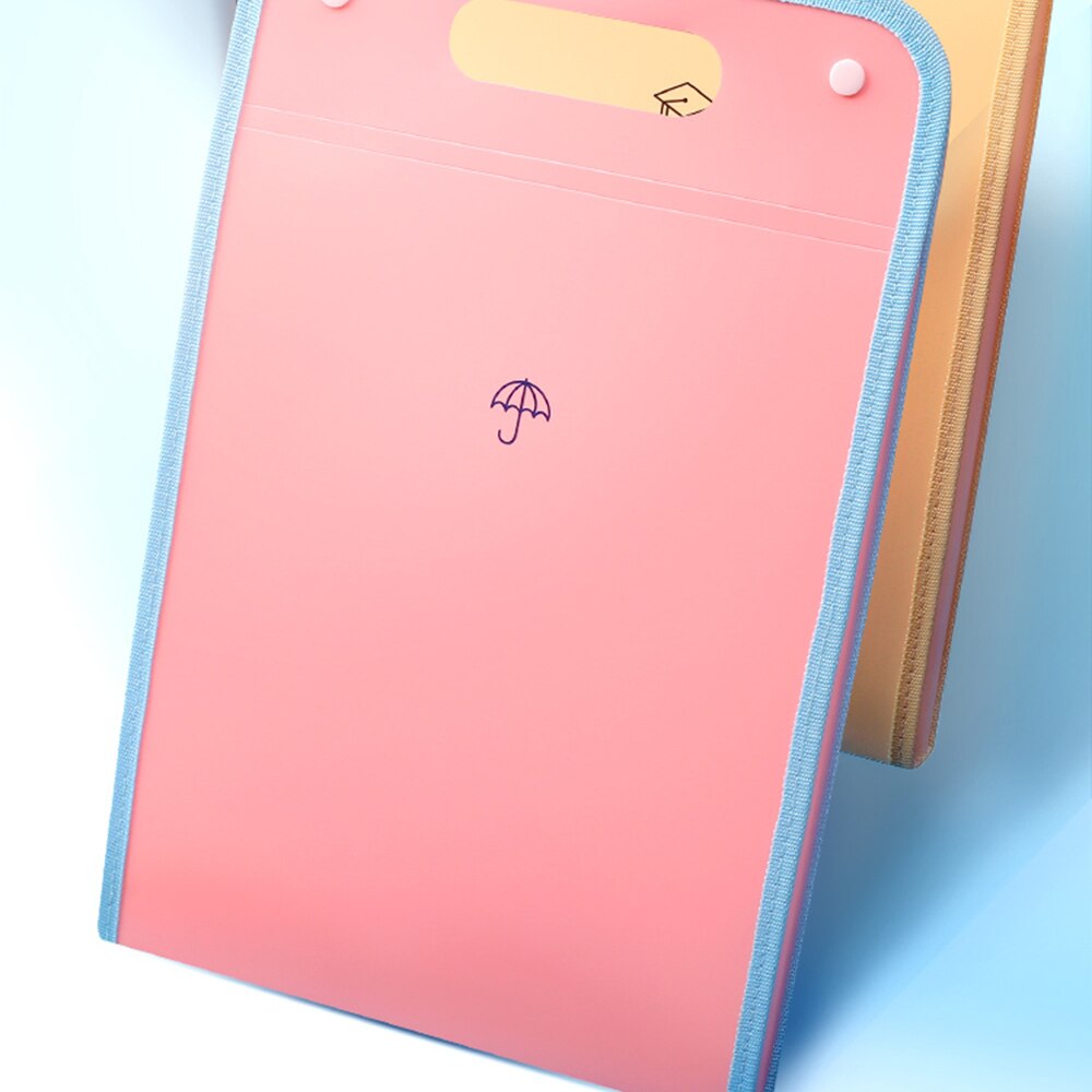 A4 File Folders 13 Layer Document Storage File Organizer Large Briefcase Pouch Carpetas Filing Clip Bill Folder Office Supplies