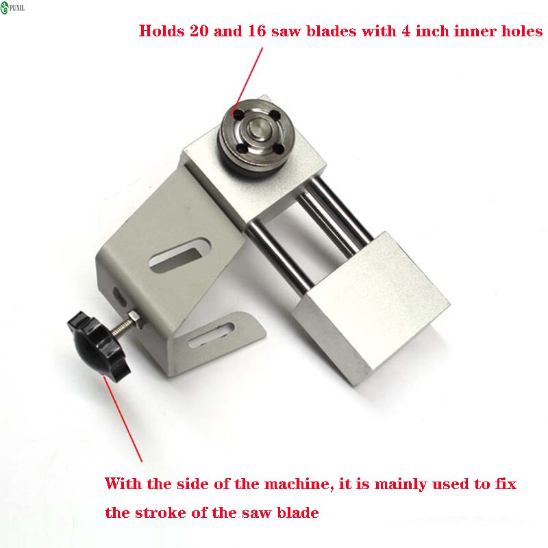 DIY Woodworking Cutting Polishing Unpowered Spindle Small Table Saw Accessories Set Mini Table Saw Lifting Spindle Assembly