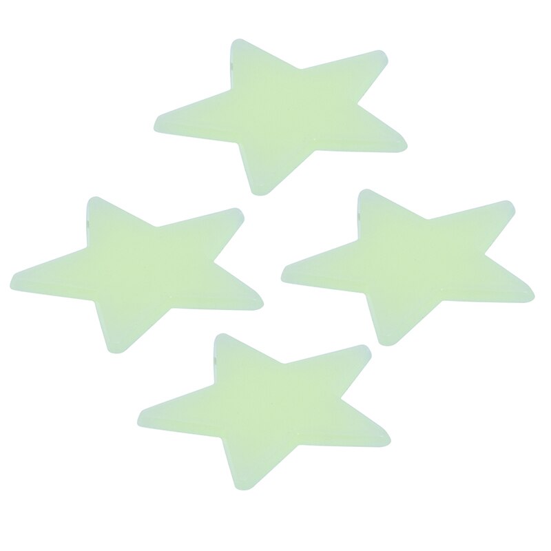 35 x ministjerner phosphorescerende wallstickers fluorescerende glød moskus phosphorescerende lys nat