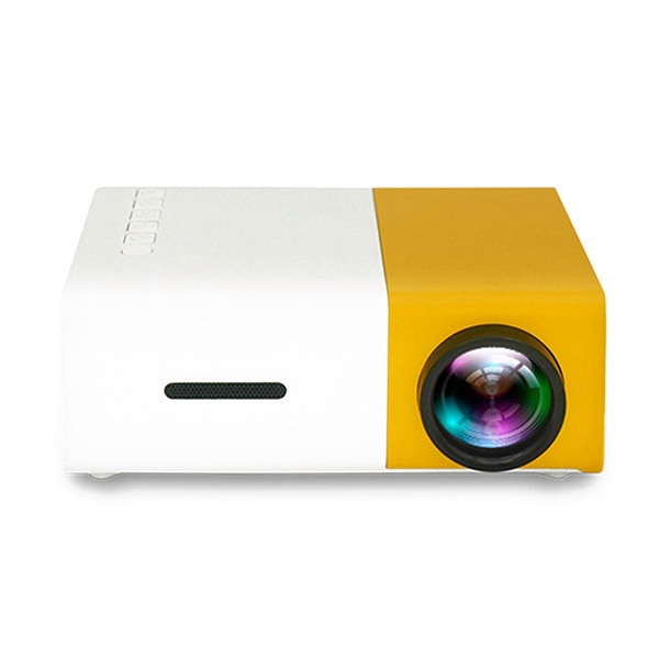 &amp;Enhanced&amp;Protable&amp;Colorful Projector Mini Projector Portable Theater Home Office HD 1080P Yellow JR Deals