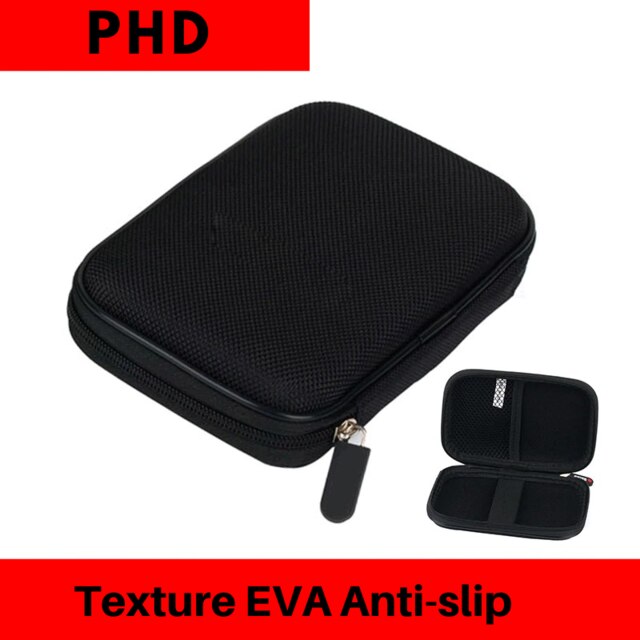 Boîtier de disque dur 2.5 Portable HDD Protection sac pour externe 2.5 pouces disque dur/écouteurs/U disque dur boîtier noir: B