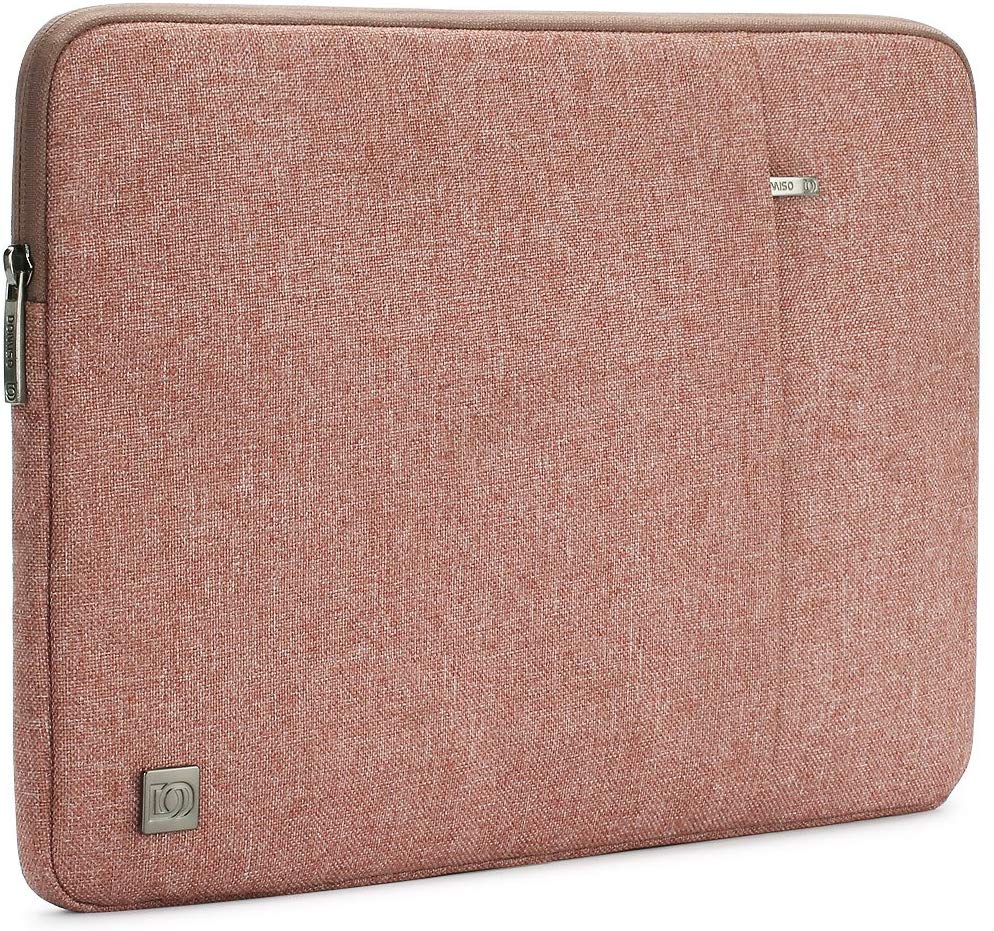 DOMISO SplashProof Shockproof Enough Space Laptop Bag For Macbook 10&quot; 13&quot; 14&quot; 15.6&quot; 17.3&quot;inch Tablet Laptop sleeve Computer Case: Pink / 10-inch