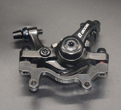 ZOOM Bike Brake Mechanical Caliper Aluminum Bicycle Disc Brake MTB Road bike Brake Caliper: black rear