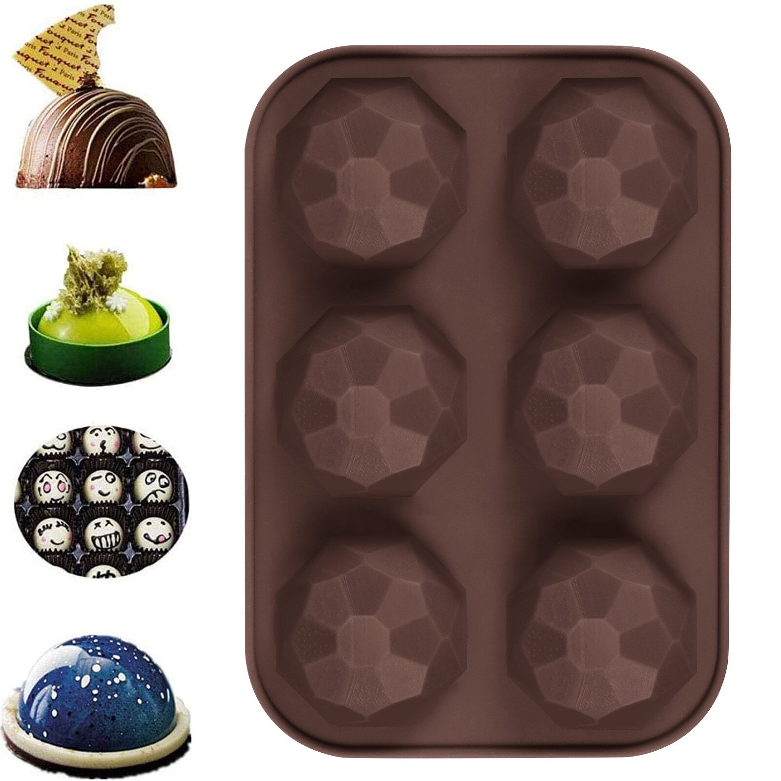 1PCS DIY Formen Silikon Form Maker Geschmacklos Backen Gebäck Cookie Schokolade Form Muffin Kuchen Form Dessert Dekorieren Werkzeuge: violet