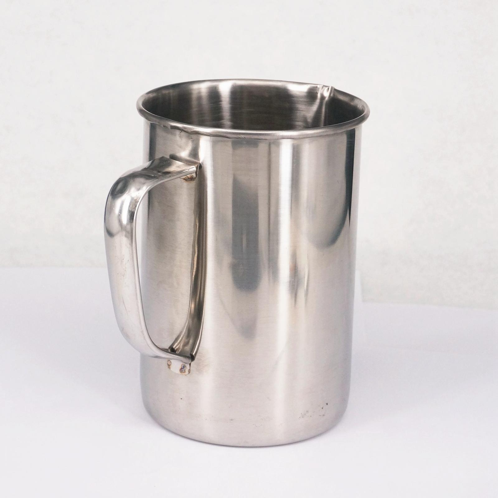 1000ml Chemistry Laboratory Stainless Steel Measuring Beaker Cup With Pour Spout