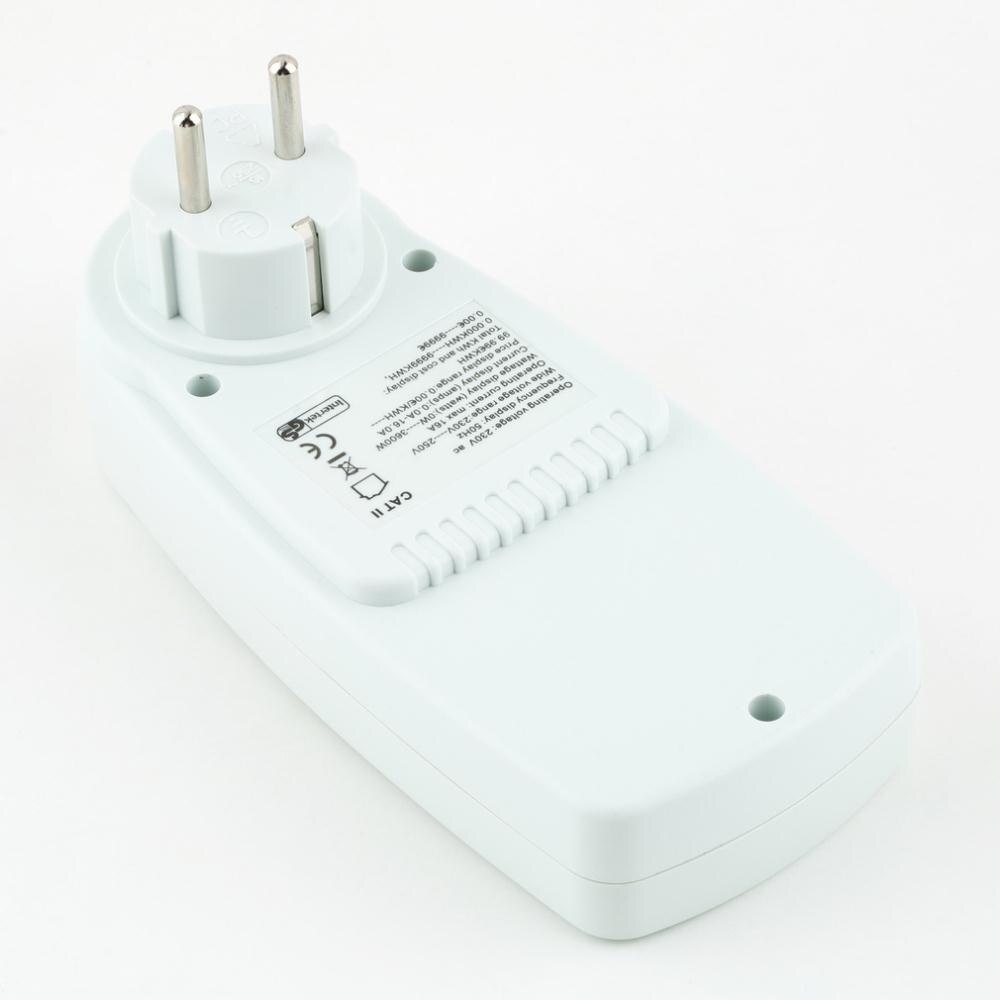 EU plug Digital Volt Voltage Wattmeter Power Analyzer Electronic Power Energy Meter Automatic Kwh Power Switch
