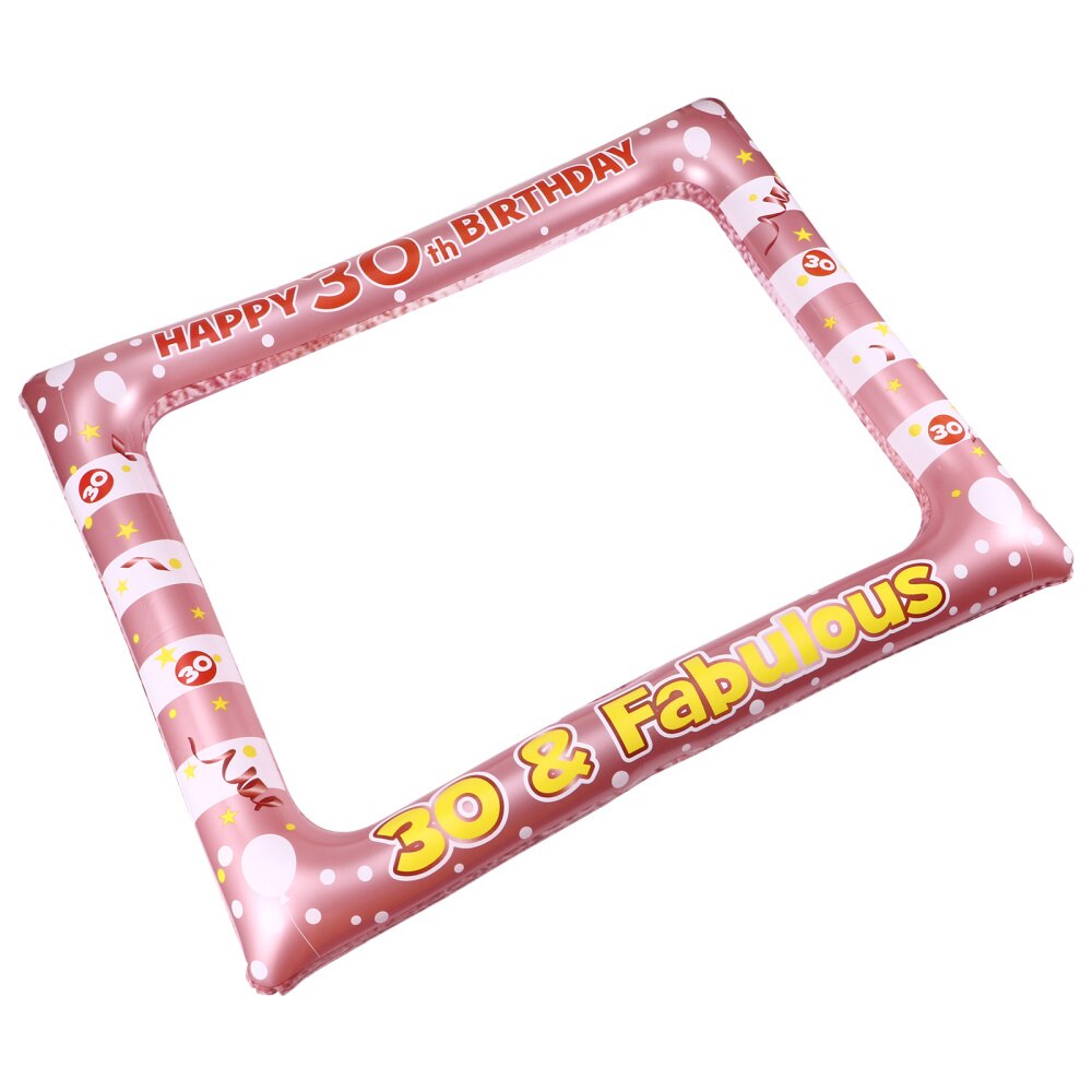 Atrezo para fotografía de de cumpleaños, portarretratos inflable, soporte para mayores de 18 años, 1 ud.: 30 years old