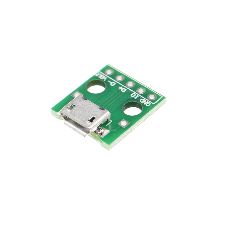 10 Pcs Micro Usb Naar Dip Adapter 5PIN Socket Connector Pcb Converter