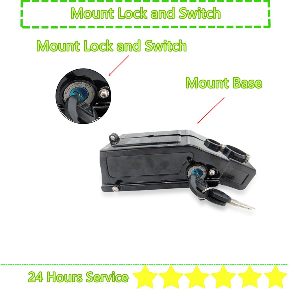 Frog Seat Post Ebike Battery Box 24V 36V 48V 52V Mountain Bike City Bike Folding Bike Battery Box 40 50 52 56 60 65 pcs 18650