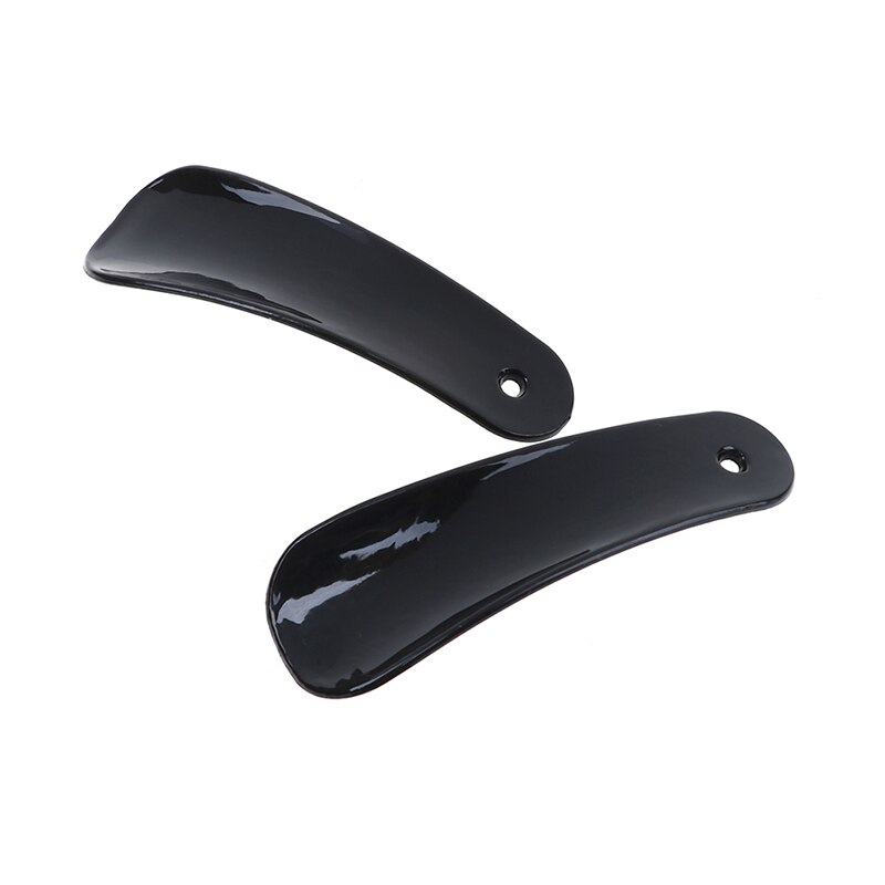 2Pcs/Lot Plastic Pro Shoe Horn Lifter Flexible Sturdy Slip Shoe Horns Spoon Shape Shoehorn Shoe Accessories Black