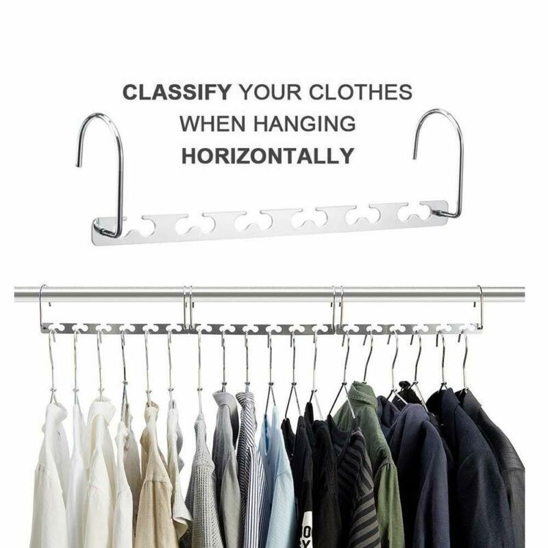 Multi Functie Metalen Wonder Magic Closet Hanger Organisator Haak Ruimtebesparend Kledingrek Hanger