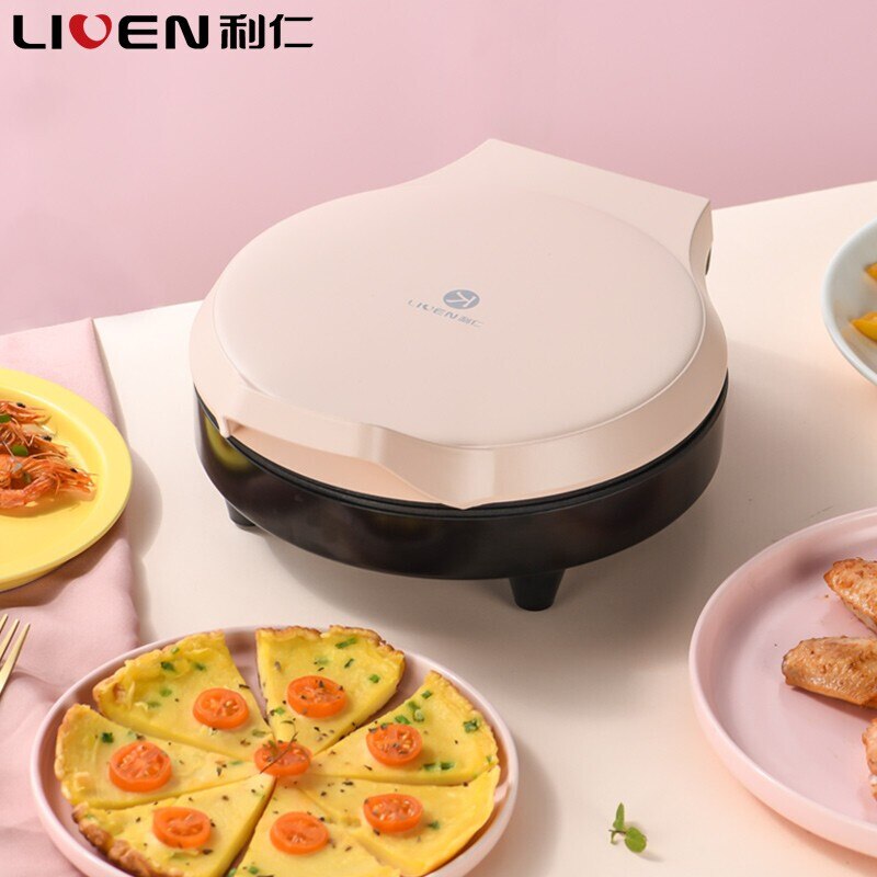 Electric Baking Pan Small Double-sided Heating Grilling Machine Deepen Baking Tray Multi-function Pancake Pan Breakfast Machine: AU