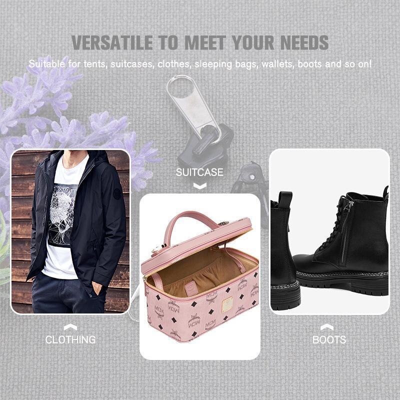 6pcs/Pack Universal Instant Zipper Multifunctional Instant Fix Zippers Replacement Fix Zip Puller Zipper Repair Kit for Sewing