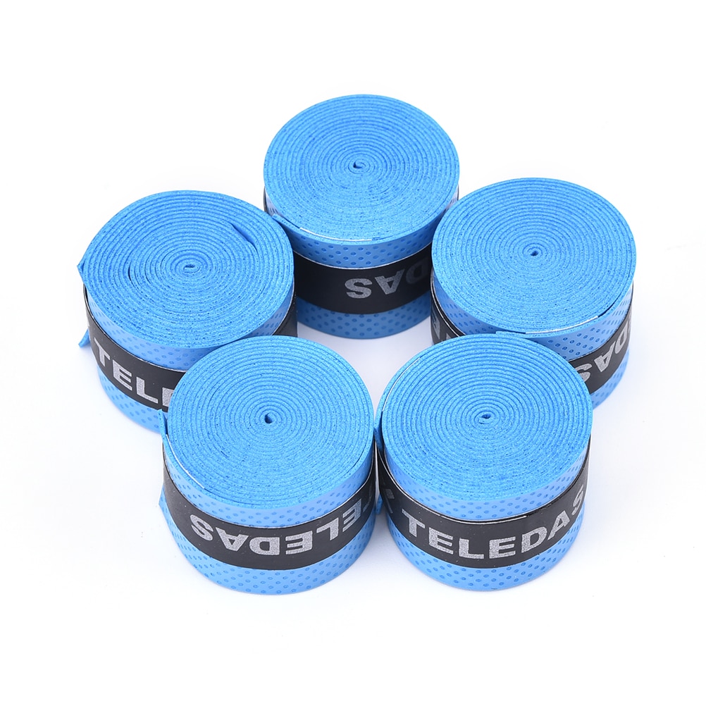 Tennisracket greb anti slip sved absorberet wraps tape badminton squash racket greb håndtag dække bandage rem fiskestang