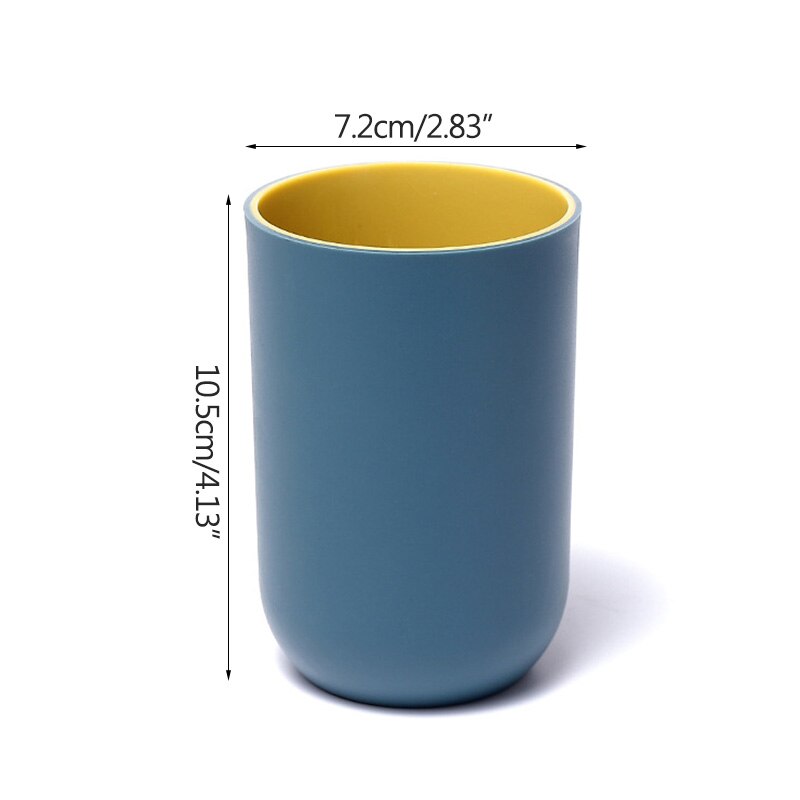 Harjauskuppi kotiin yksinkertainen kaksinkertainen sakeutus suuvesi kupin ystäville harjauskuppi muovinen vesikuppi tavallinen kuppi