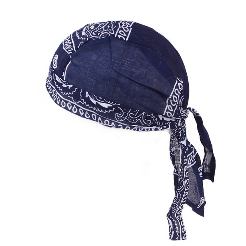 Extérieur Bandana Chapeau Peut Protéger Votre Peau Loin Du Fort Ensoleillement Amibe Pirate D'équitation Coiffure Mélange Couleur: dark blue