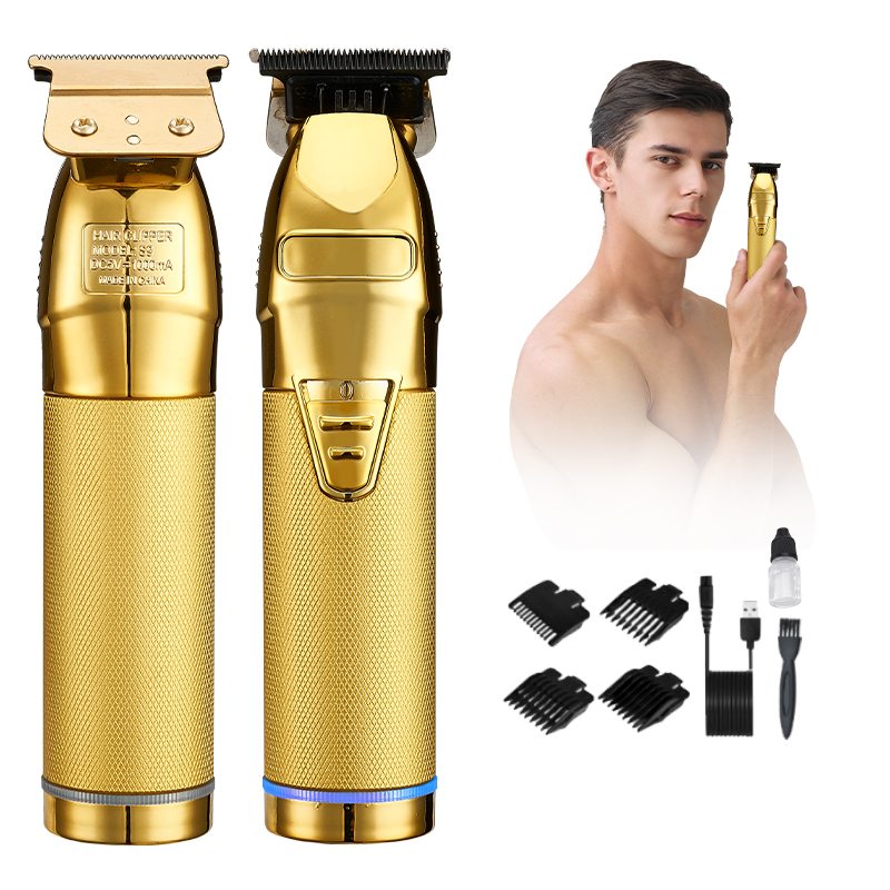 Professionele Tondeuse Gouden Clipper Voor Mannen Oplaadbare Kapper Draadloze Haar Knippen T Machine Haar Styling Baard Trimmer