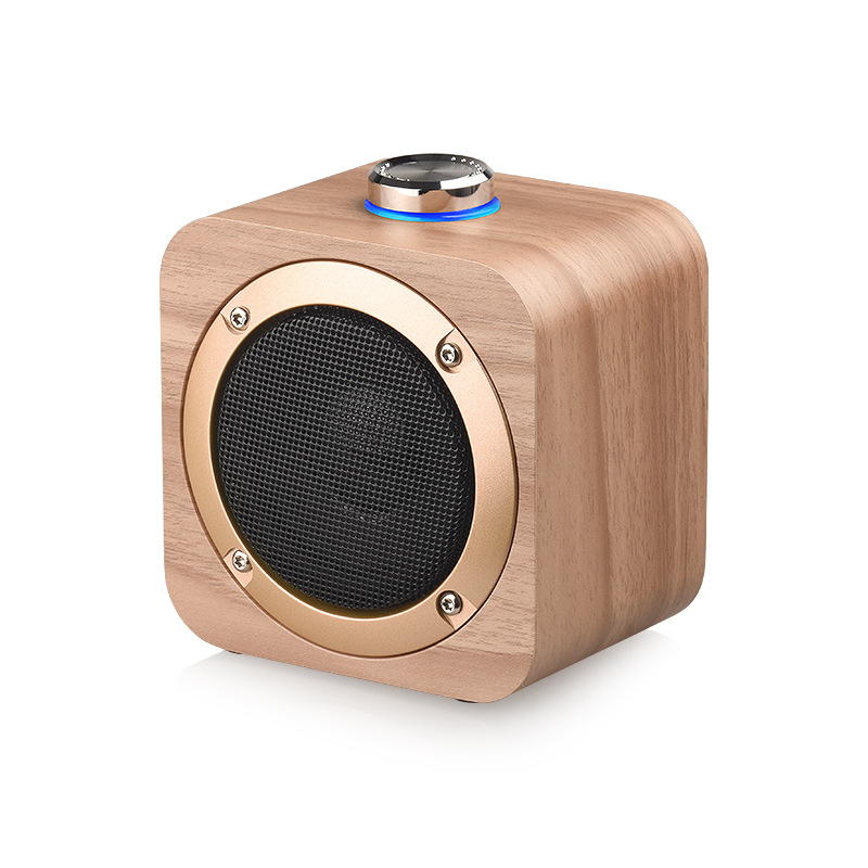 TWS Portable Wood Bluetooth Speaker Wireless Mini Loudspeaker Bluetooth Subwoofer 3D stereo surround for Outdoor, home, office