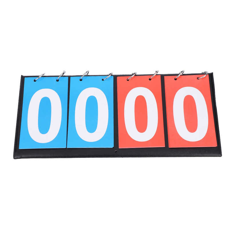 2/3/4 Digit Draagbare Flip Sport Scorebord Score Teller Voor Tafeltennis Basketbal: 4 Sigit Scoreboard