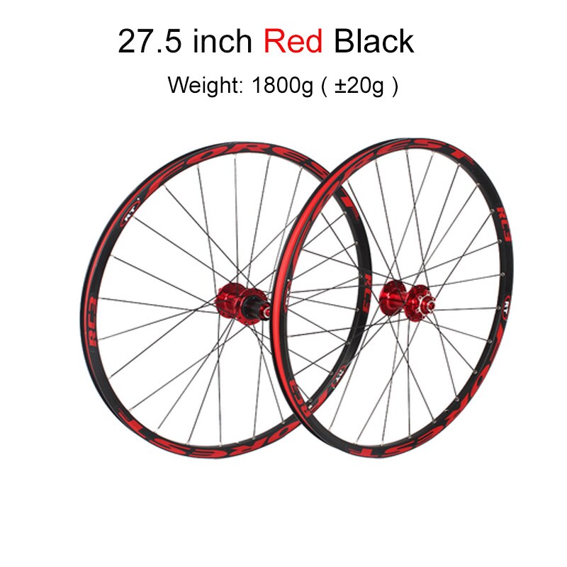 Mountainbike Mtb Cross Country Fietsen Wheel Hub Fietsonderdelen 26 27.5 Inch RC3 Peilin Dragende Aluminium Fiets: 27.5 Red black red