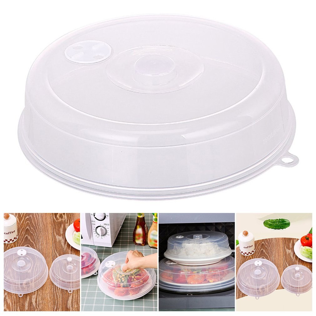 Microwave Plate Cover Lid with Steam Vents Fresh-keeping Bowl Cover Stackable Microwave Splatter Cover Sealing Disk Cover