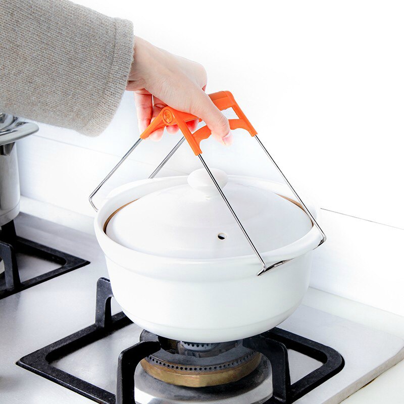 Anti scalding bowl grabber plate grabber kitchen utensils small tools stainless steel plate lifter