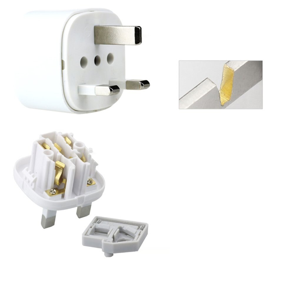 British Conversion Plug Abroad Travel Socket Adapter 6 Hole Power Sockets British Standard Converter PC Fire-retardant Outlet