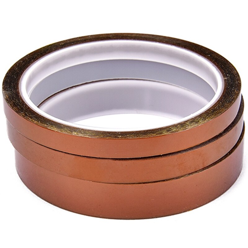 3PCS High Temperature Resistant Tape 0.055mm Heat Dedicated Tape Polyimide Tape for BGA SMT Printer Up to 260 Celsius