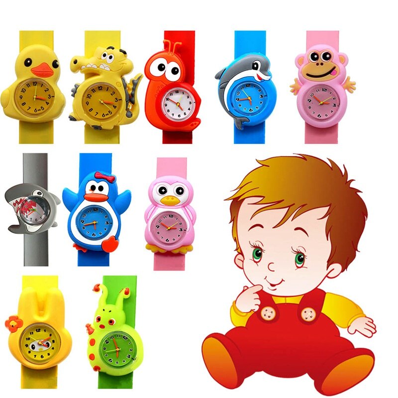 Cute Animal Children Kid Watches Cartoon Electronic Watch Lovely Silicone Strap Watches Clock Wristband Digital Wristwatch Alarm