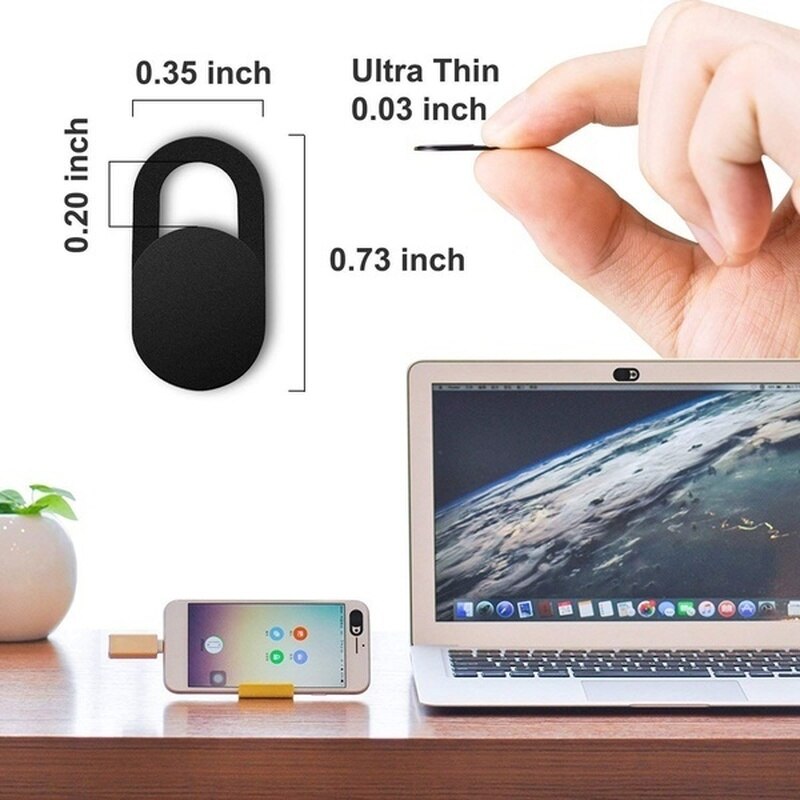 6 PCS Ultra Thin Privacy Protection WebCam Cover Lenses for Phone Laptops Macbook IPad Shutter Slider Mobile Lens Sticker