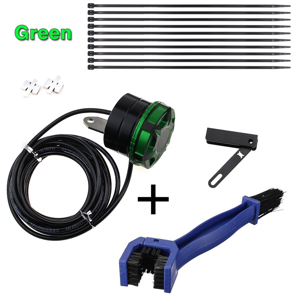 Motorcycle Chain Lubricator Oiler System for KTM Duke RC 125 200 390 Enduro Supermoto SM SMC Adventure 690 950 990: Green